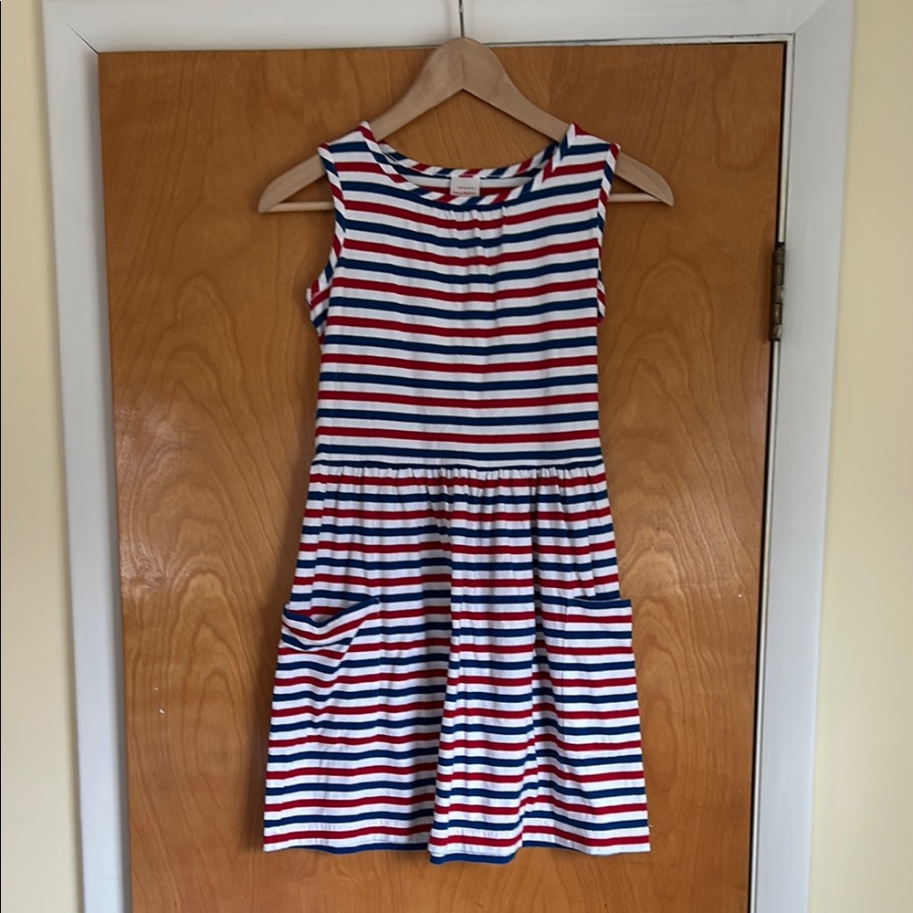 Striped Sleeveless Kids Dress